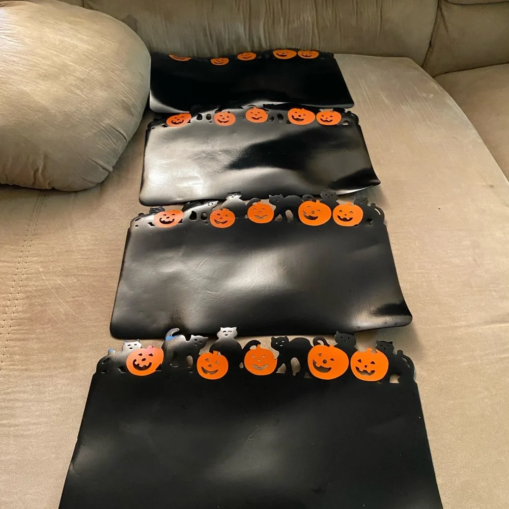 Halloween 🎃 4 Vinyl Black Halloween 🎃 Placemat
